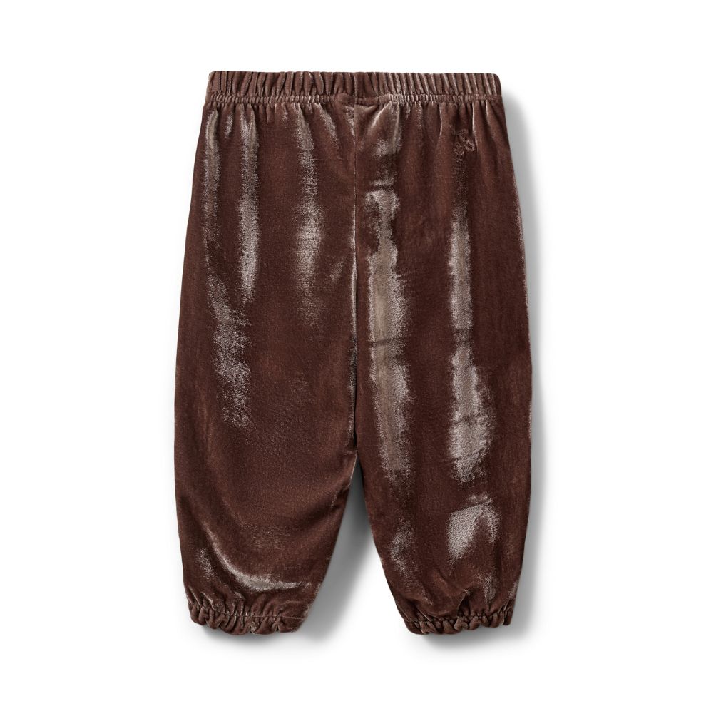 Suede broek Carlina - Polyester - Soft brown/bruin - Sofie Schnoor achterkant