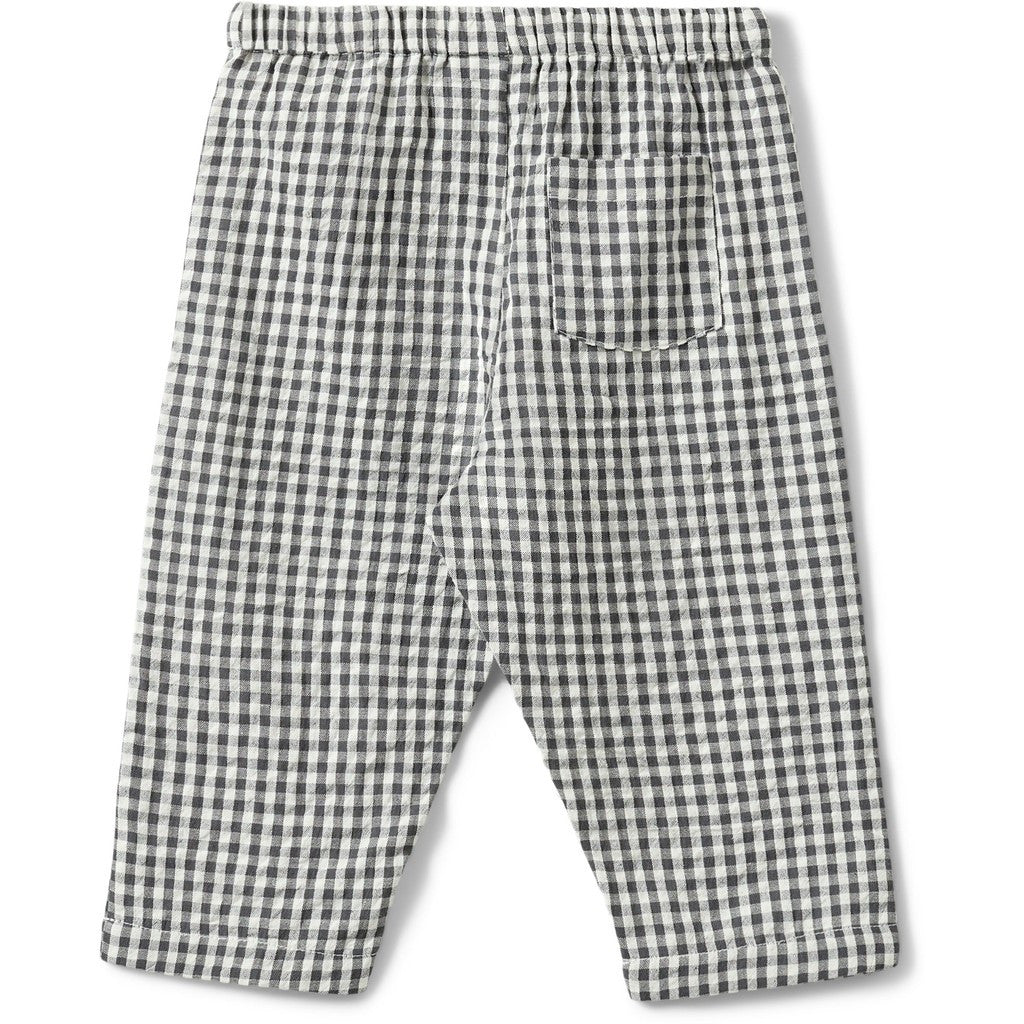 Sofie Schnoor - Pallesb Trousers - Broekje - Grey Check - 100% katoen - achterkant
