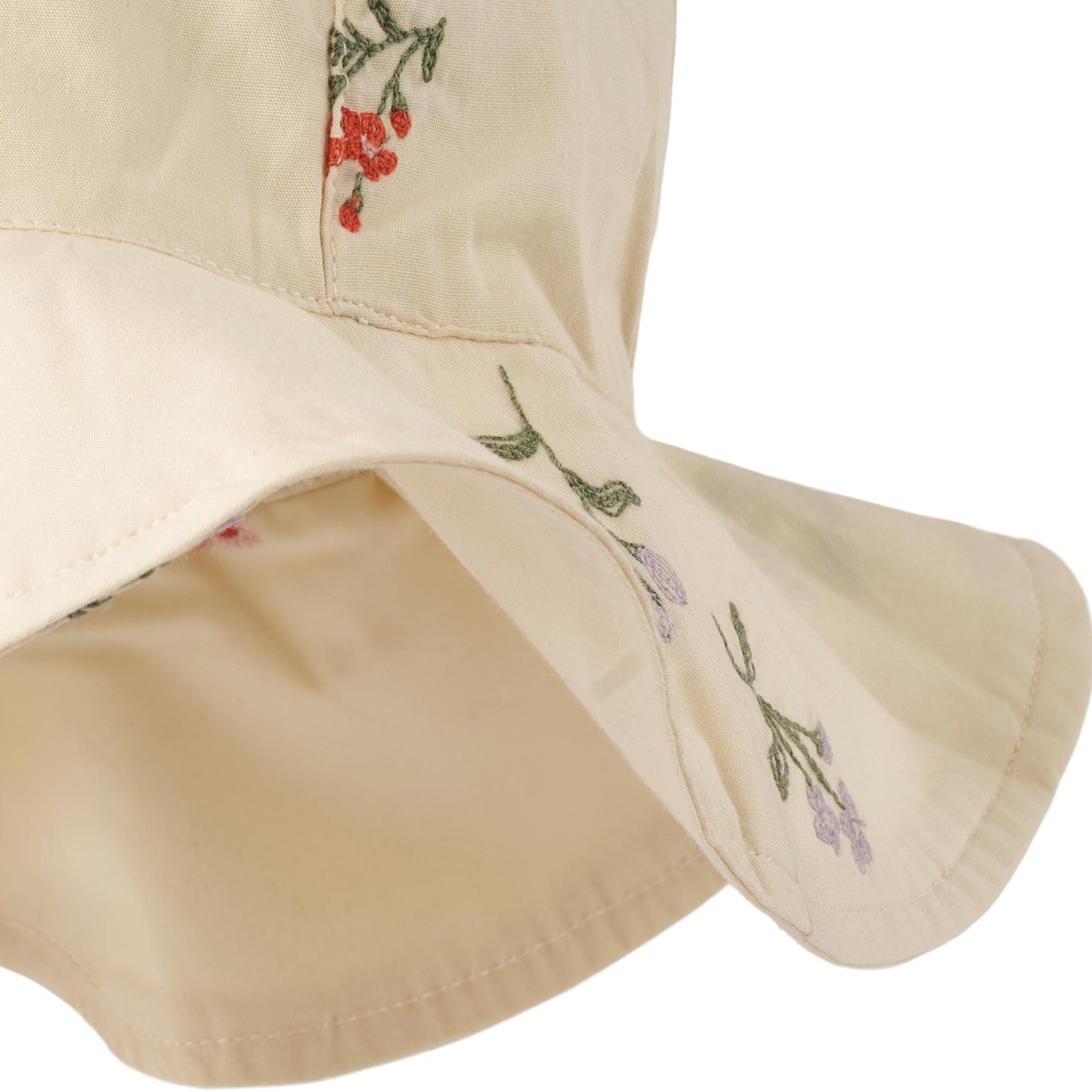 Zonnehoedje Daisy - Biologisch katoen - Ivory/Creme - Wheat onder