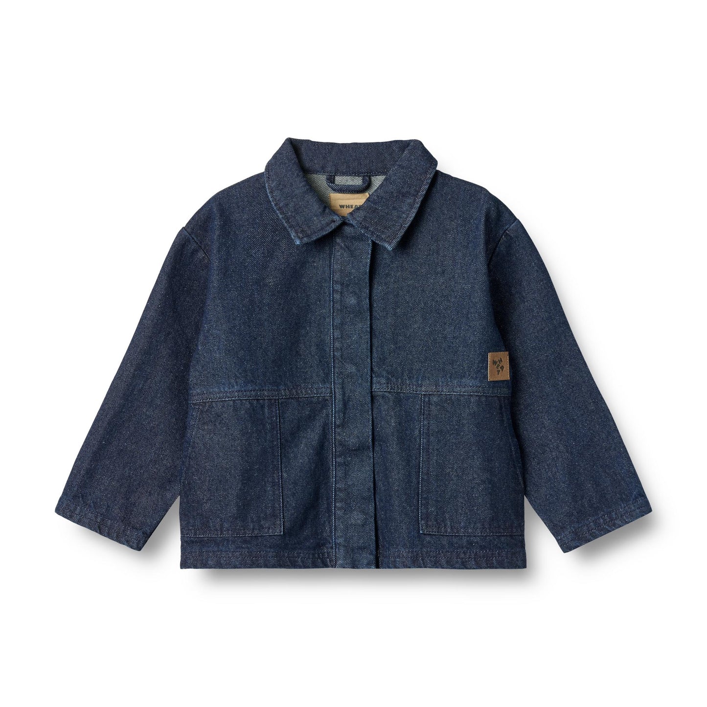 Spijkerjasje - Denim Overshirt Sola - Biologisch katoen - Wheat voorkant