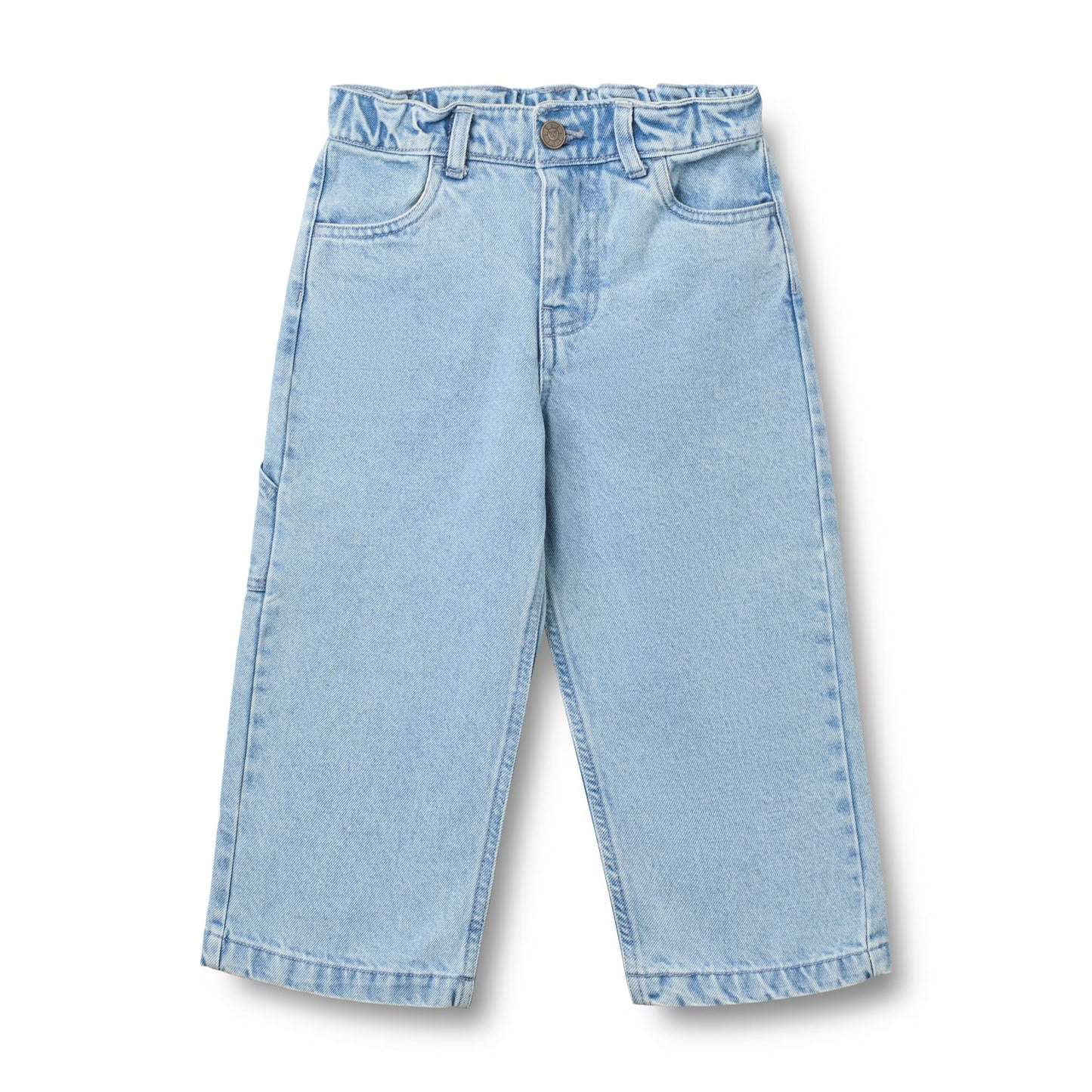 Spijkerbroek Felix - Biologisch katoen - Light blue - Wheat voorkant