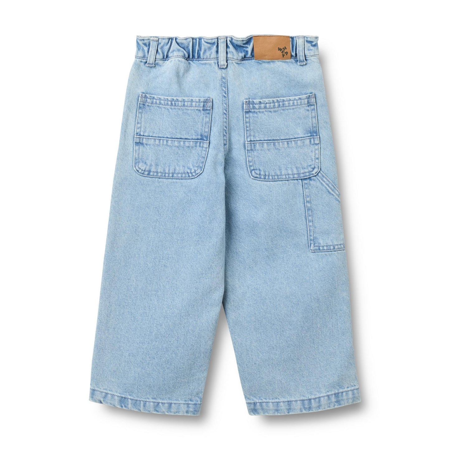 Spijkerbroek Felix - Biologisch katoen - Light blue - Wheat achterkant