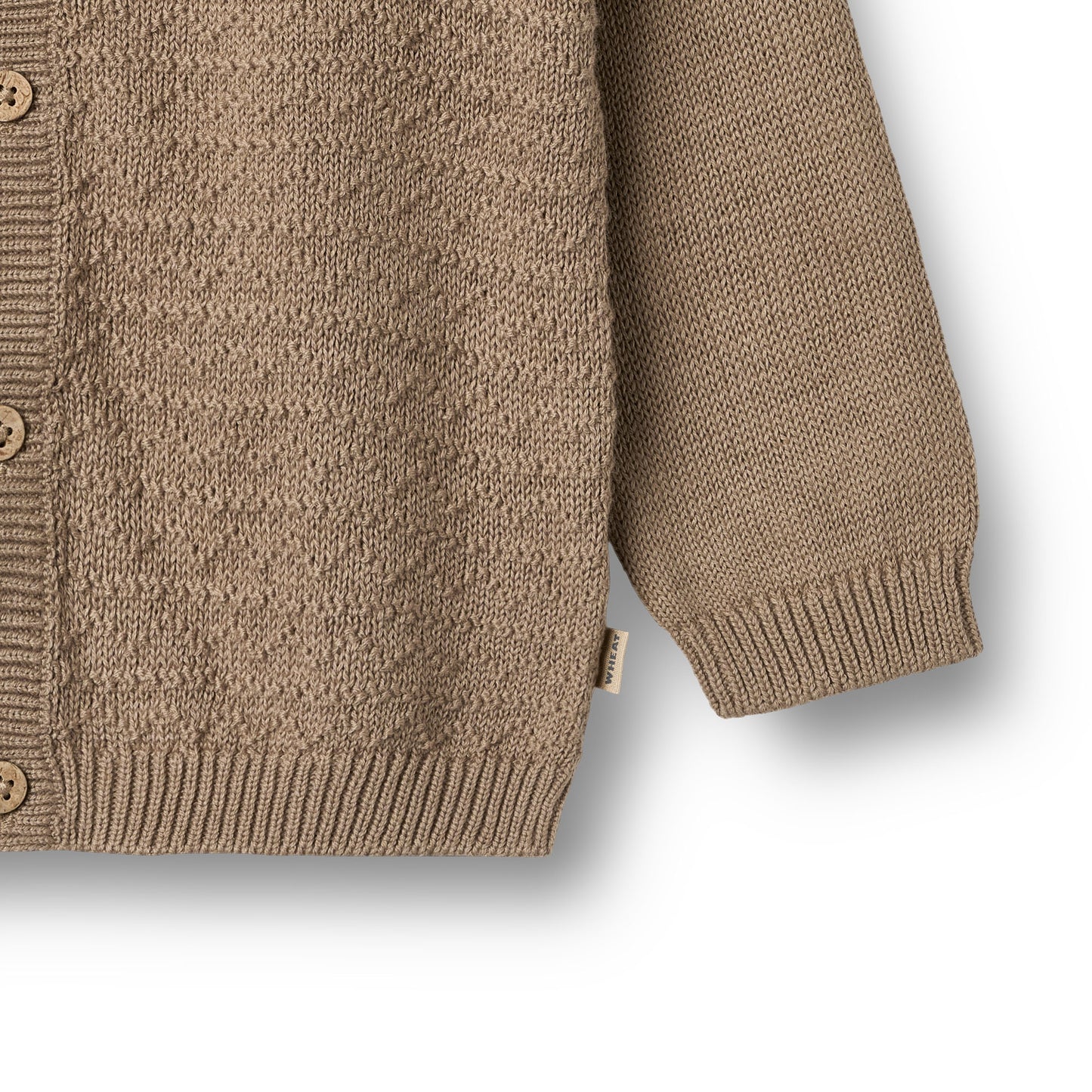 Vest Bjørn - Biologisch katoen - Beige stone - Wheat close up