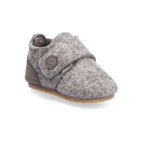 Wheat - Marlin Felt Home Shoe - Schoentjes - Vilt wol mix - Grey voorkant