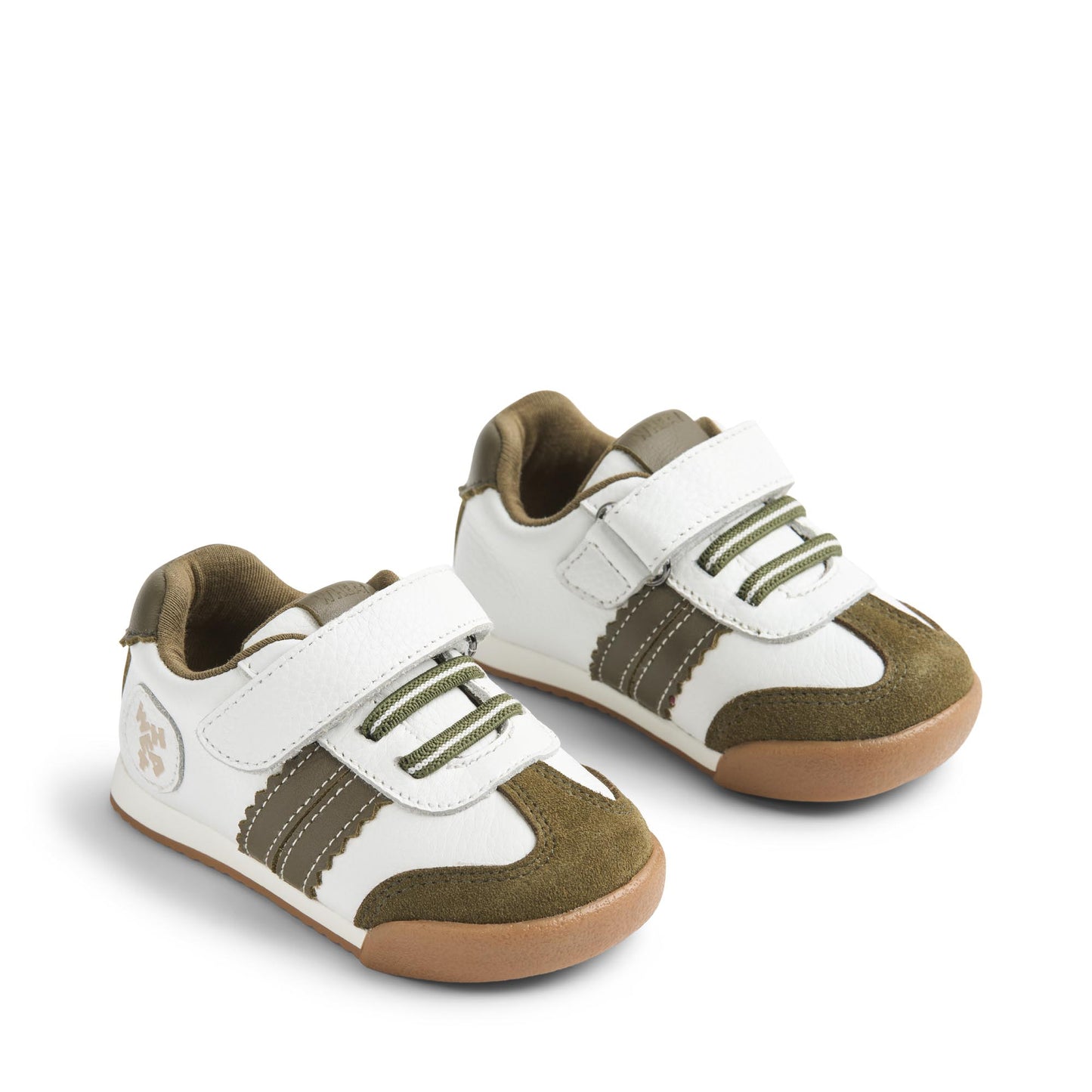 Sneaker Spectra - Suede - Dry piny/wit met groen - Wheat paar