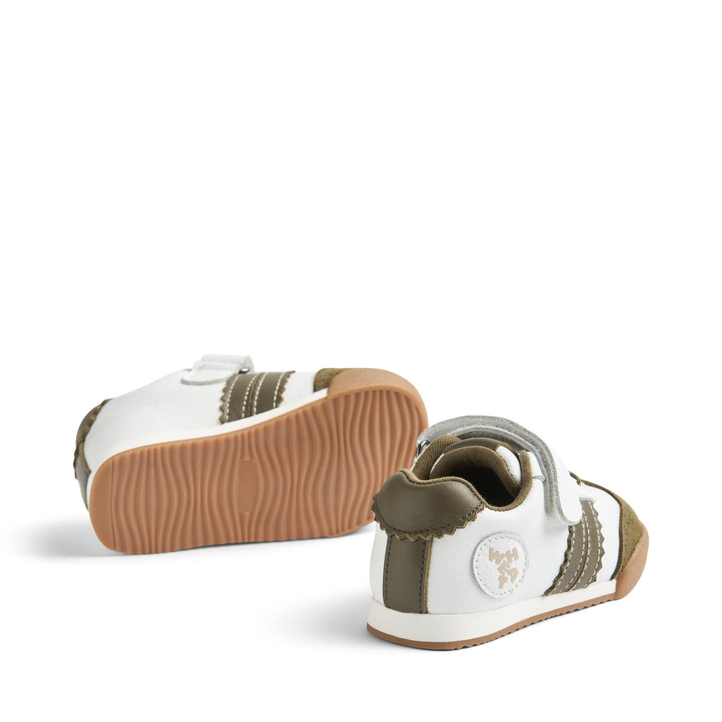 Sneaker Spectra - Suede - Dry piny/wit met groen - Wheat zool