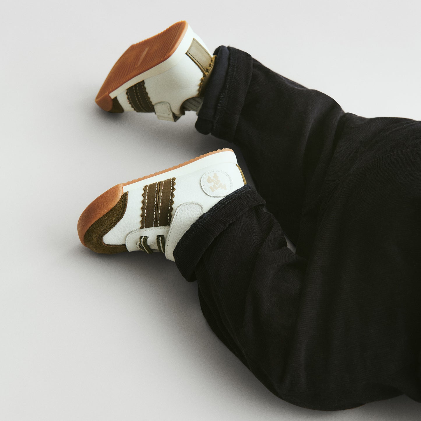 Sneaker Spectra - Suede - Dry piny/wit met groen - Wheat kind