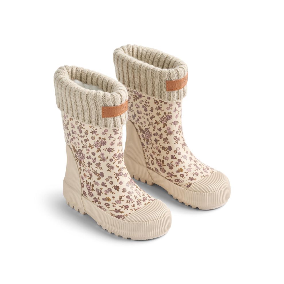 Regenlaarsjes Thermo - Natuurlijk rubber - Rose flowers - Wheat paar