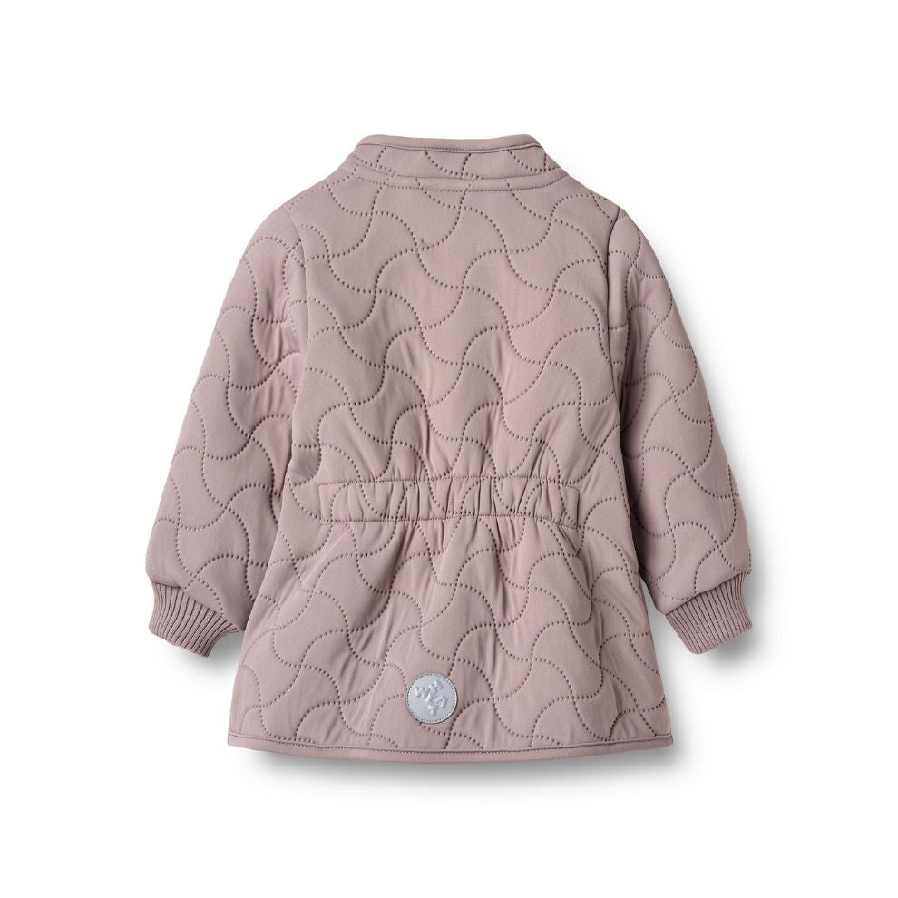 Thermo jas Thilde - Waterafstotend - Dusty purple - Wheat achterkant