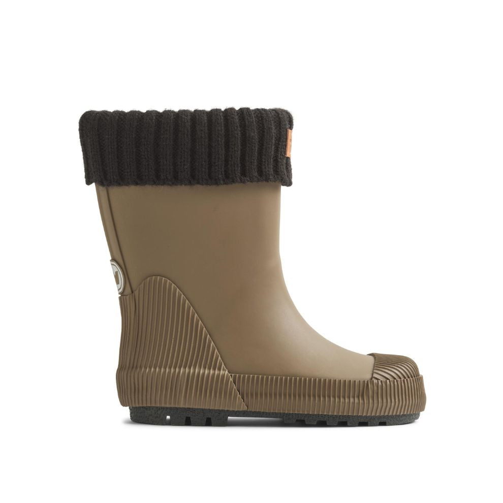 Thermo regenlaarsjes - Natuurlijk rubber - Dry wood - Wheat zijkant
