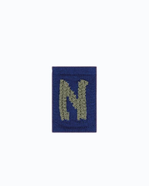 Gebreide letter vlaggetjes N-Z - Knitted Letters - Blauwe tinten - SmallStuff - productfoto