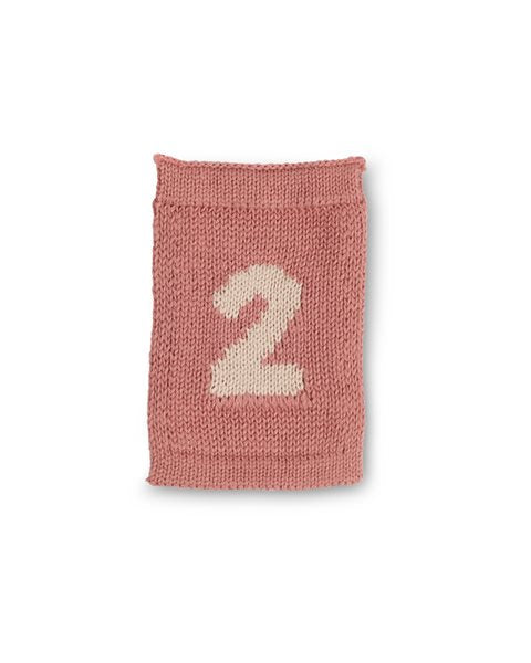 Gebreide nummer vlaggetjes - Knitted Numbers - Roze tinten - SmallStuff - productfoto - afbeelding 2