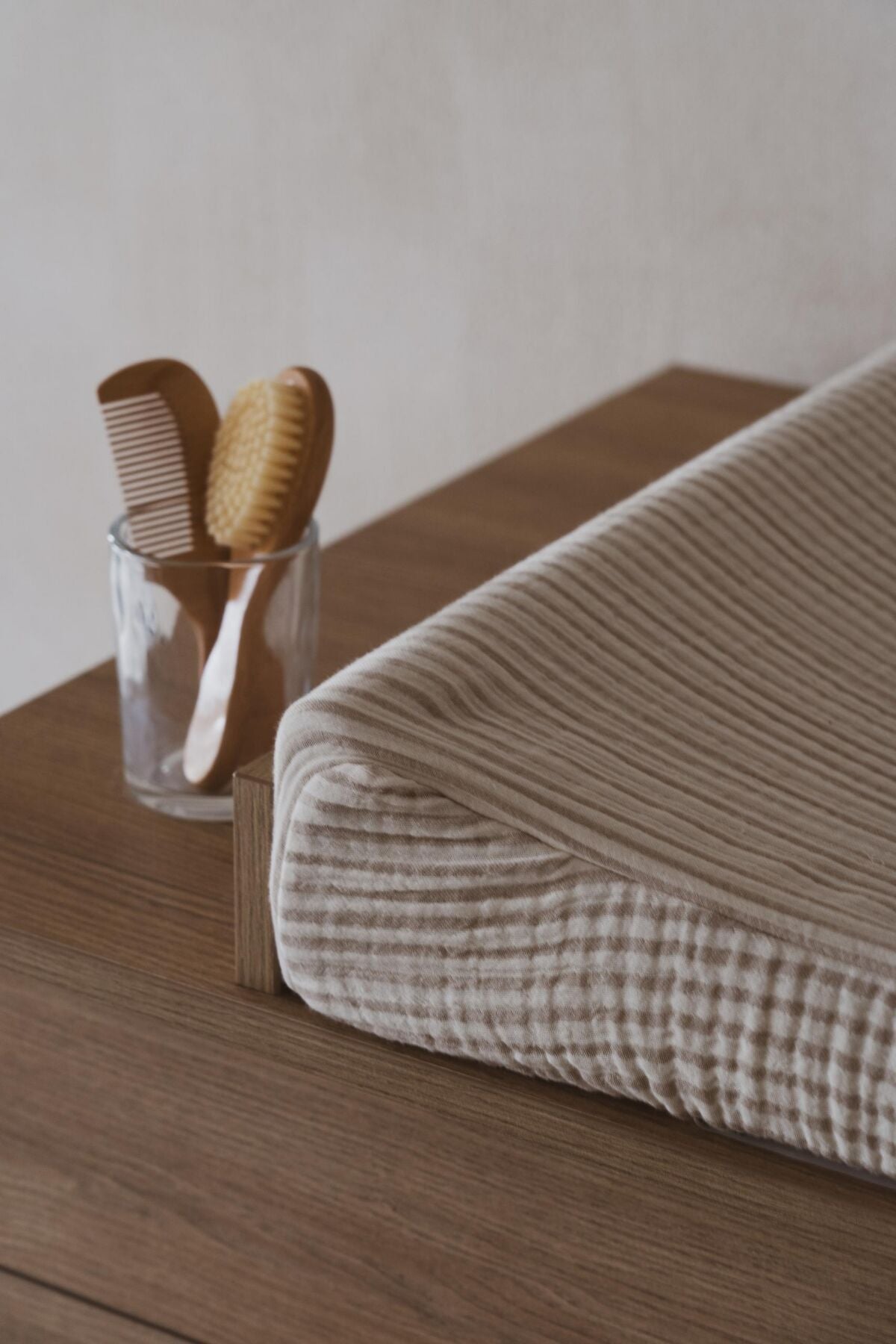 Muslin Waskussenhoes - 70x50cm - Natural Collection - Quax