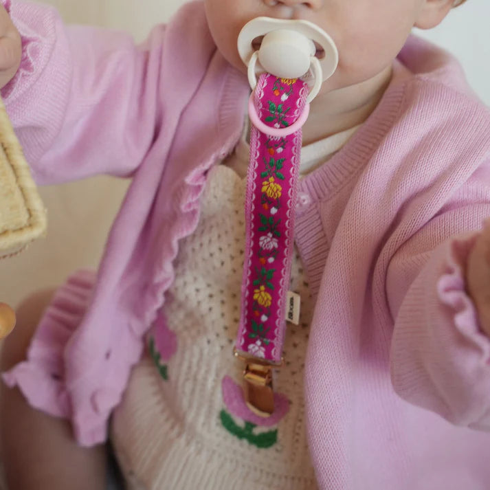 Speenkoord Ibiza - Handgemaakt - Baby Bloom Clips - voorkant