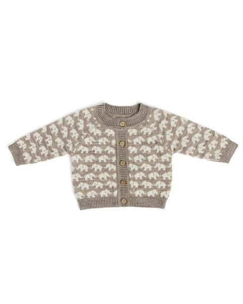 Vestje Olifantjes - Merino wol - Bruin - Smallstuff