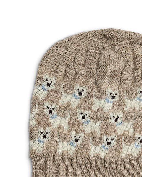 Gebreide muts hondjesprint - Nature Melange Dogs - 100% merinowol - SmallStuff