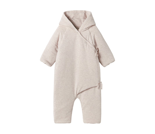 Baby Jumpsuit - Rex Modal - Biologisch katoen en Modal - Beige Melange - MarMar Copenhagen