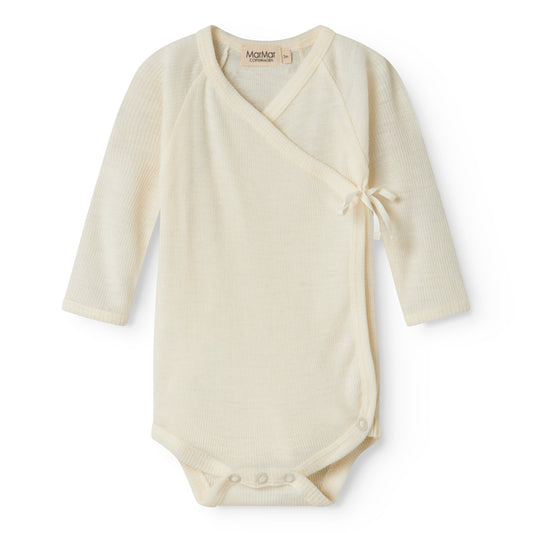 MarMar Copenhagen - Belita Wool Rib Romper - 100% merinowol - Natural