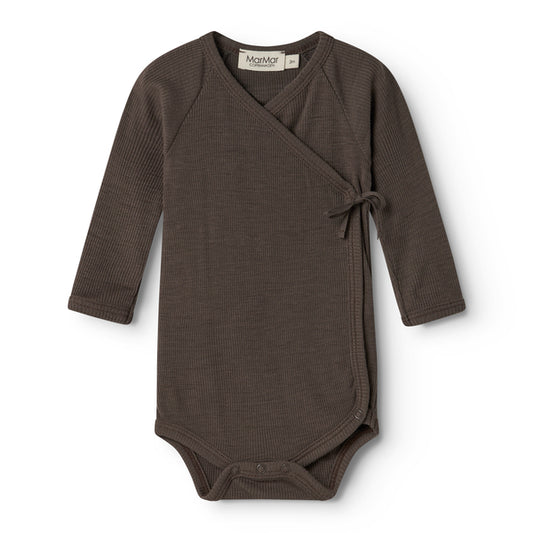 MarMar Copenhagen - Belita Wool Rib Romper - 100% merinowol - Terre
