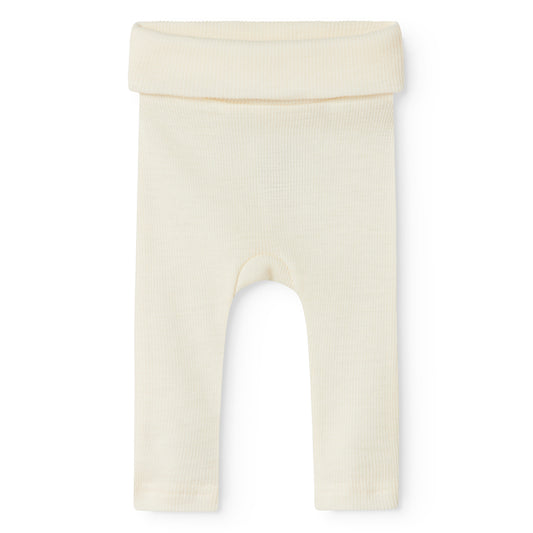 MarMar Copenhagen - Piva Wool Rib Pants - Baby broekje 100% merino wol - Natural