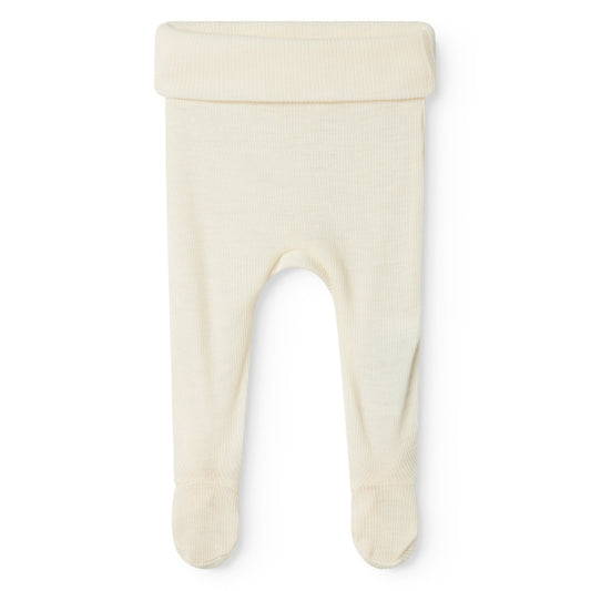 MarMar Copenhagen - Pixa Wool Rib Pants - Baby broekje Prematuur - Merinowol - Natural
