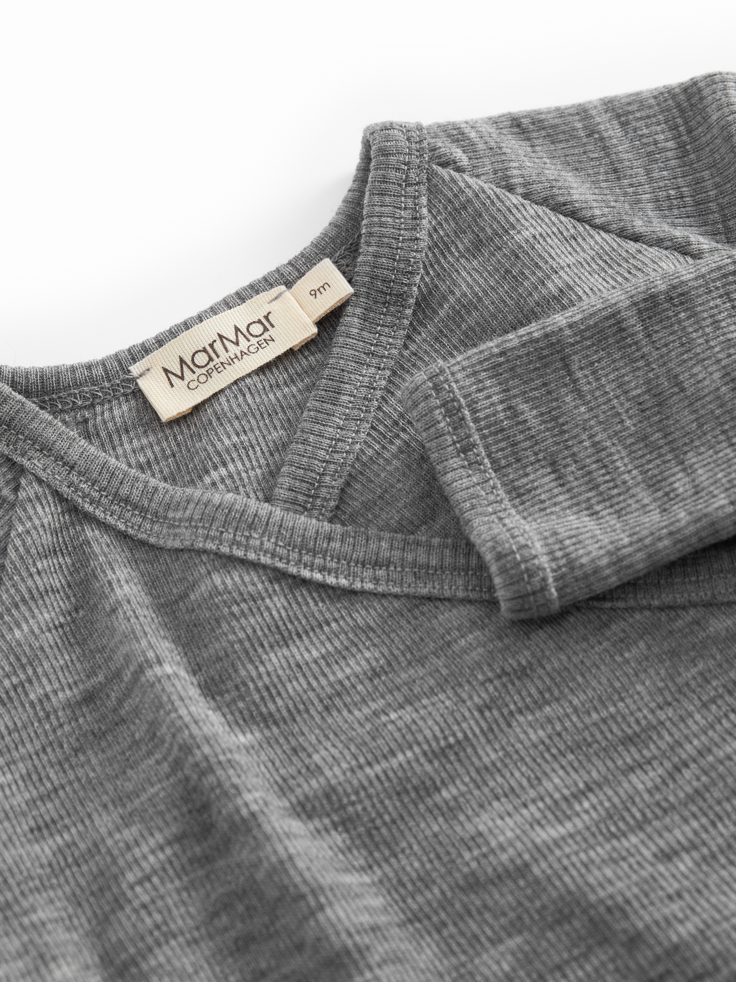 MarMar Copenhagen - Rompertje - Rubetta Wool Rib Romper - Jumpsuit - Grey melange