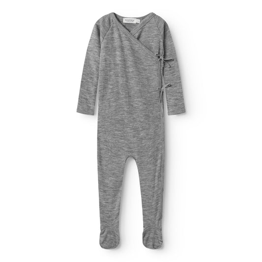 MarMar Copenhagen - Rompertje - Rubetta Wool Rib Romper - Jumpsuit - Grey melange