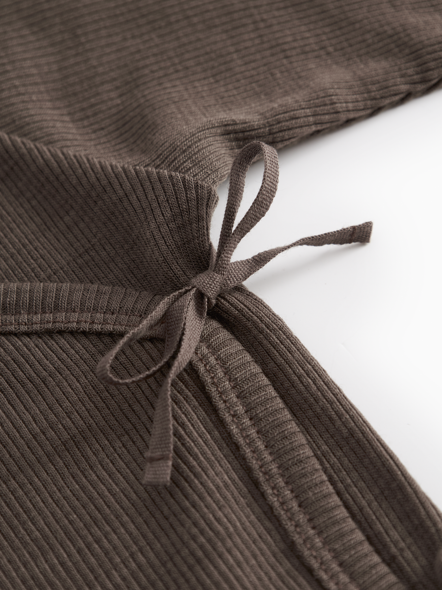 MarMar Copenhagen - Tut Wrap Wool Rib Top - Wikkeltruitje - 100% merinowol - Terre