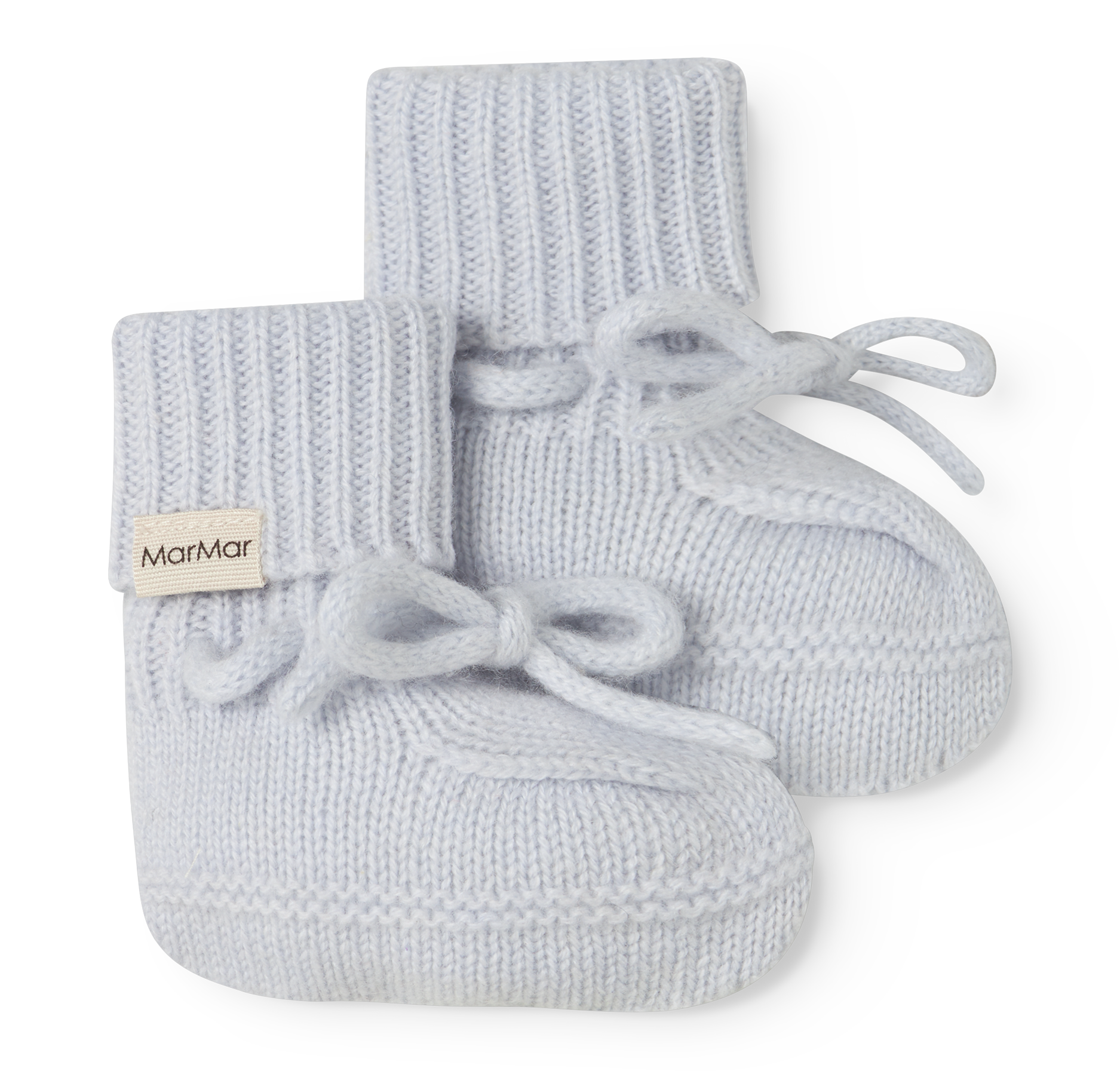 Cashmere slofjes – Abooties – Light Blue Melange – 100% cashmere – MarMar Copenhagen