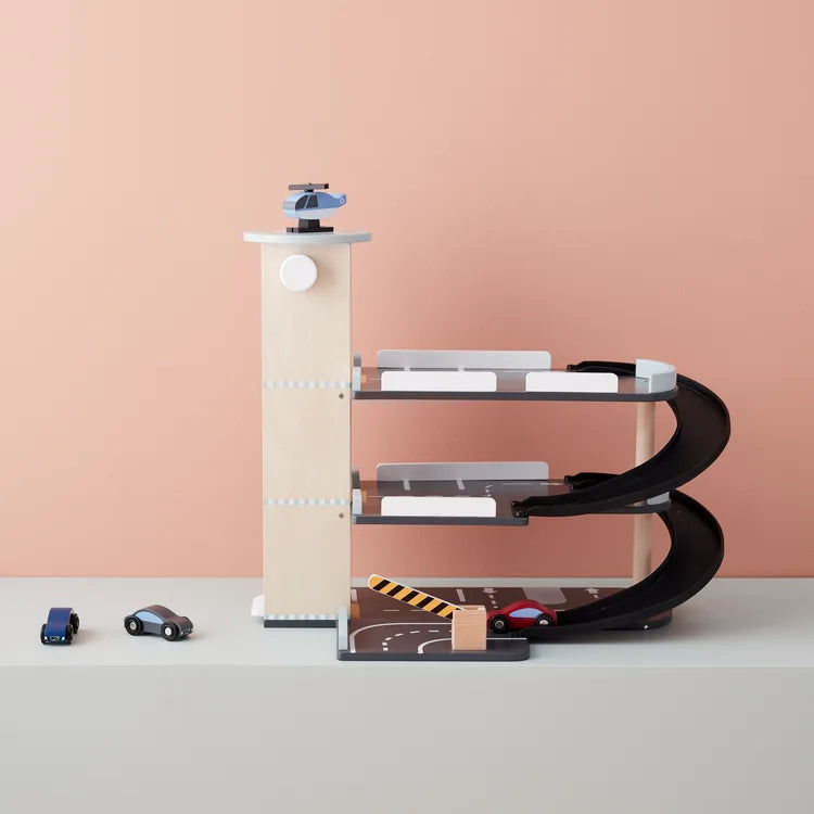 Speelgoed auto garage - FSC gecertificeerd hout - Kid's Concept - productfoto