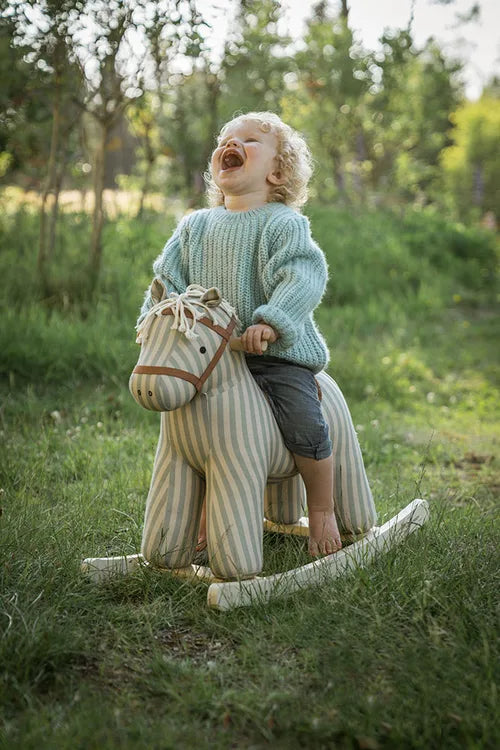 Hobbelpaard Sam Aiden - Rocking Horse - Groen/Wit - Kid's Concept