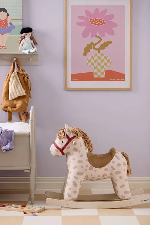 Hobbelpaard Dotty Aiden - Rocking Horse - Beige/Wit - Kid's Concept - productfoto - afbeelding 4