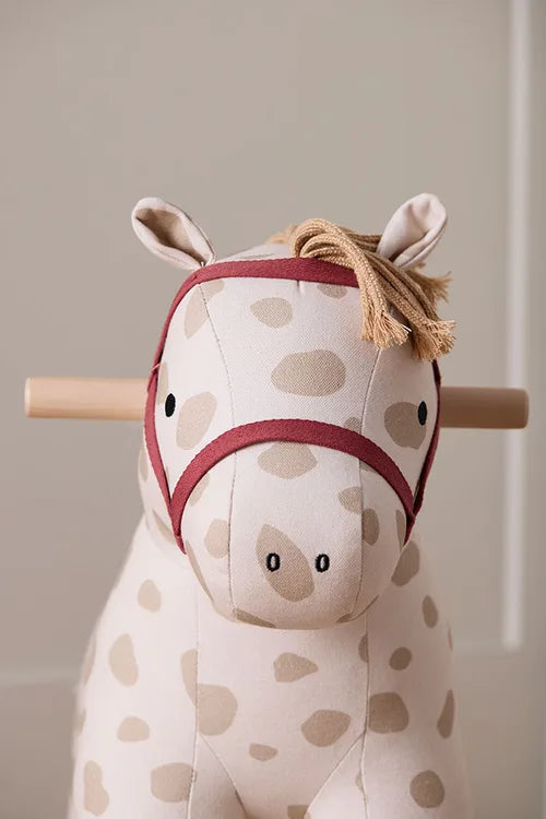 Hobbelpaard Dotty Aiden - Rocking Horse - Beige/Wit - Kid's Concept