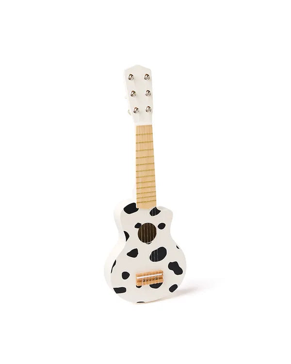 Houten Speelgoed gitaar - Koeienprint - Black White - FSC Gecertificeerd - Kid’s Concept