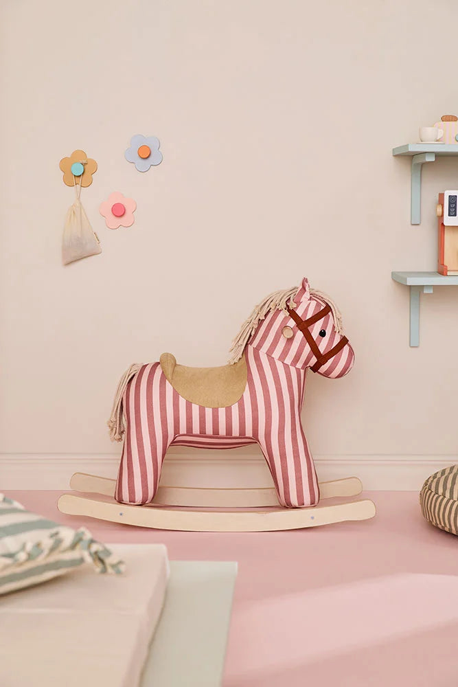 Hobbelpaard Mila - Clay Pink Stripe - FSC-gecertificeerd hout - Kid's Concept - productfoto - afbeelding 7