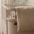 Mousseline beddengoed baby - Dekbedovertrek - 100x70 & 40x45 - Seabreeze beige - HUSKS - productfoto - afbeelding 3