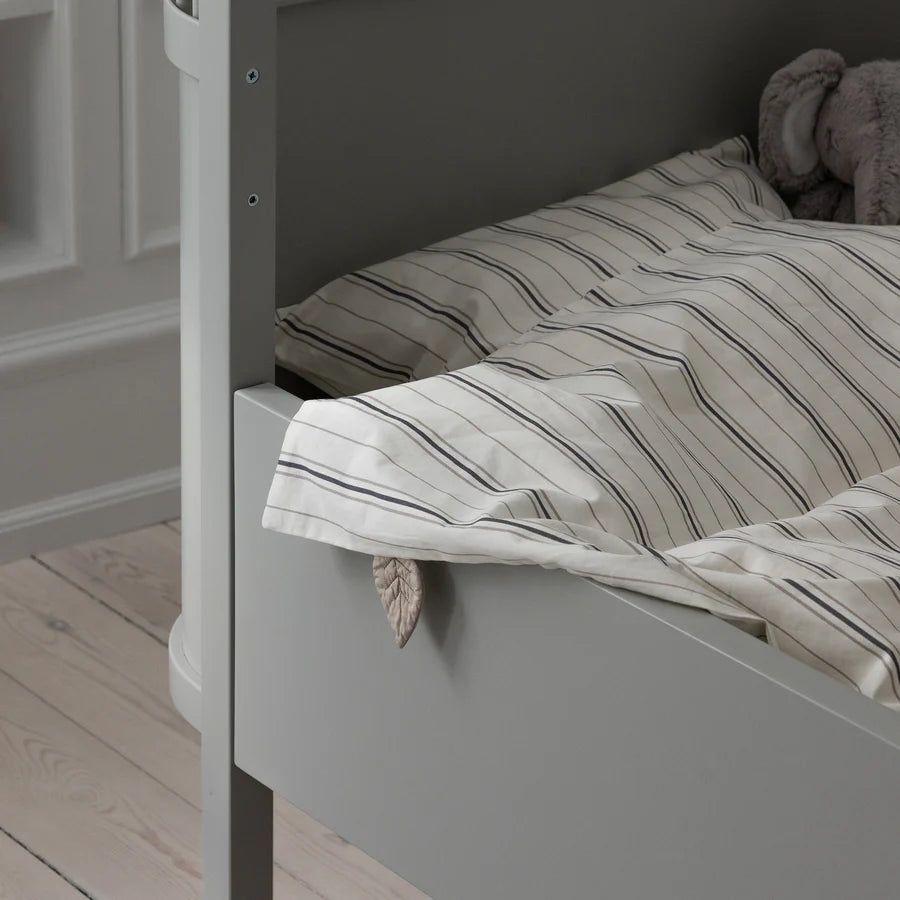 Dekbedovertrek - Percale Junior Bed linen (DK size) - 100x140cm & 40x45cm - Cream Stripe - HUSKS - bovenkant - afbeelding 5