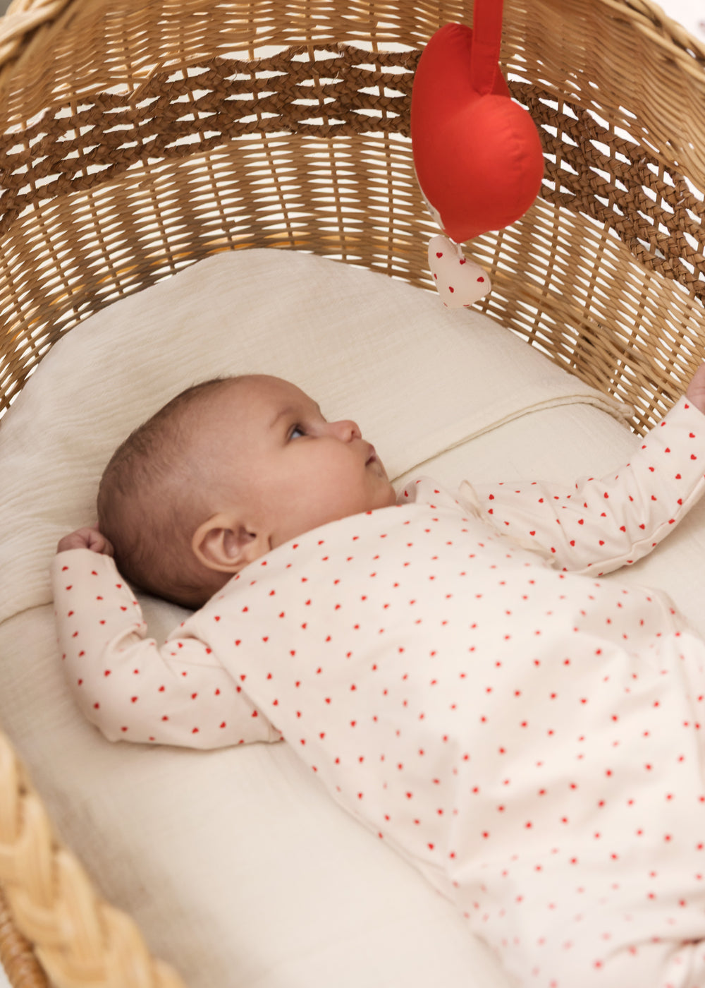 Muziekmobiel Hartje - Music Mobile Heart - Cotton Percale Home - MarMar Copenhagen - productfoto - afbeelding 4