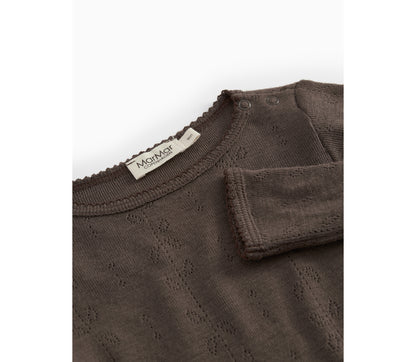 Romper lange mouw - Merino wol - Benedikte - Terre - MarMar Copenhagen - detail foto