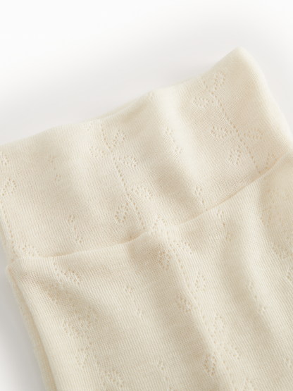 Broekje met voetjes Pixa - Wool pointelle - Merinowol - MarMar Copenhagen