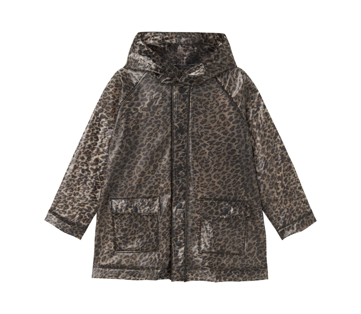 Transparante regenjas Odetta - Waterdicht TPU - Brown Leo - MarMar Copenhagen - productfoto - afbeelding 3