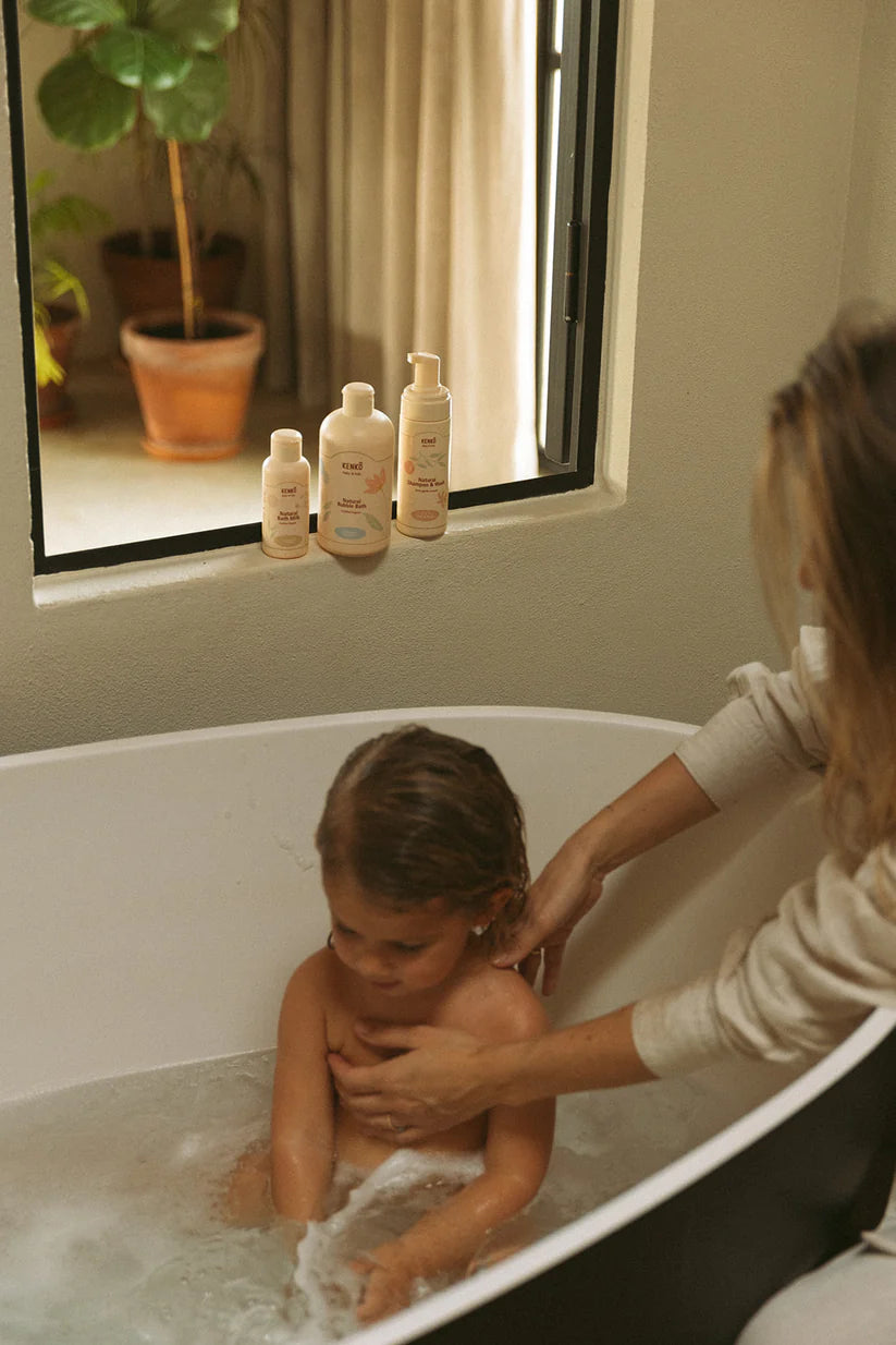Natural Bubble Bath - Baby & Kids - Badschuim met Aloë Vera - Organic - Kenkô - productfoto