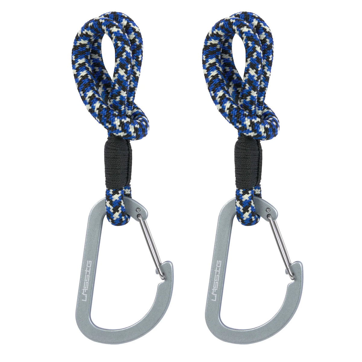 Kinderwagenhaken MIX Cord (2-pack) – Green Lavender, Camel Vanilla, Olive Red & Black Blue – LÄSSIG