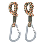 Kinderwagenhaken MIX Cord (2-pack) – Green Lavender, Camel Vanilla, Olive Red & Black Blue – LÄSSIG