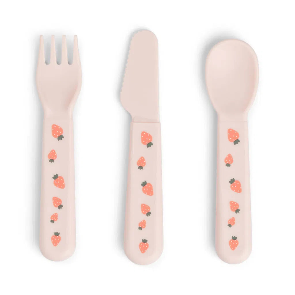 Bestekset - Foodie cutlery set - Tiny farm - Powder - Done by Deer