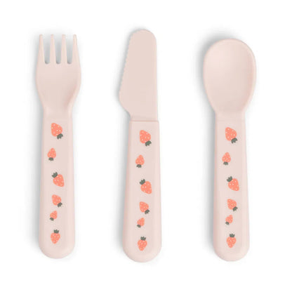 Bestekset - Foodie cutlery set - Tiny farm - Powder - Done by Deer