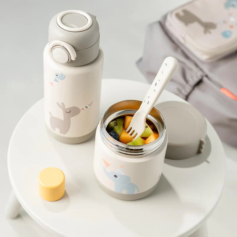 Thermo bewaarbeker - Insulated food jar - Celebration - Sand - 300 ml - Done by Deer - productfoto - afbeelding 3