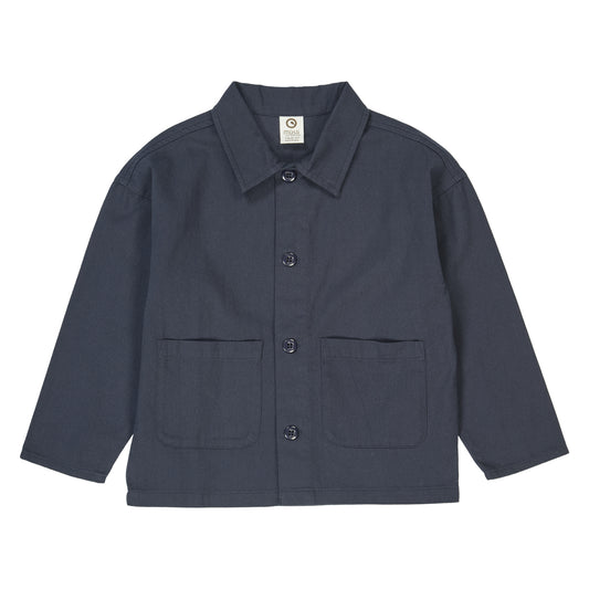 Twill overhemd top - Biologisch katoen - Night blue/donkerblauw -  Müsli by Green Cotton