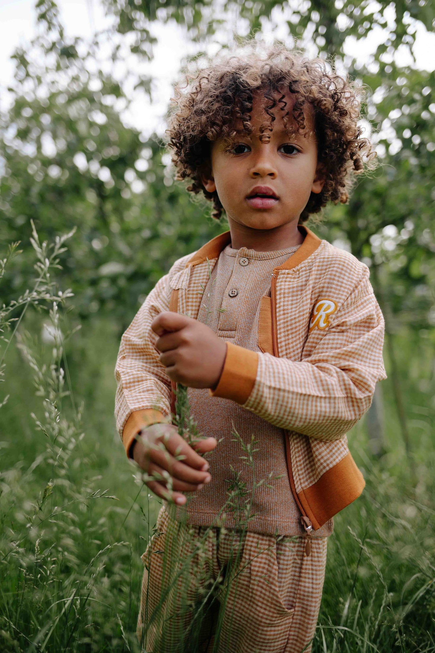 Jasje Noel - Linnen/Katoen - Brown Square/bruin - Riffle Amsterdam