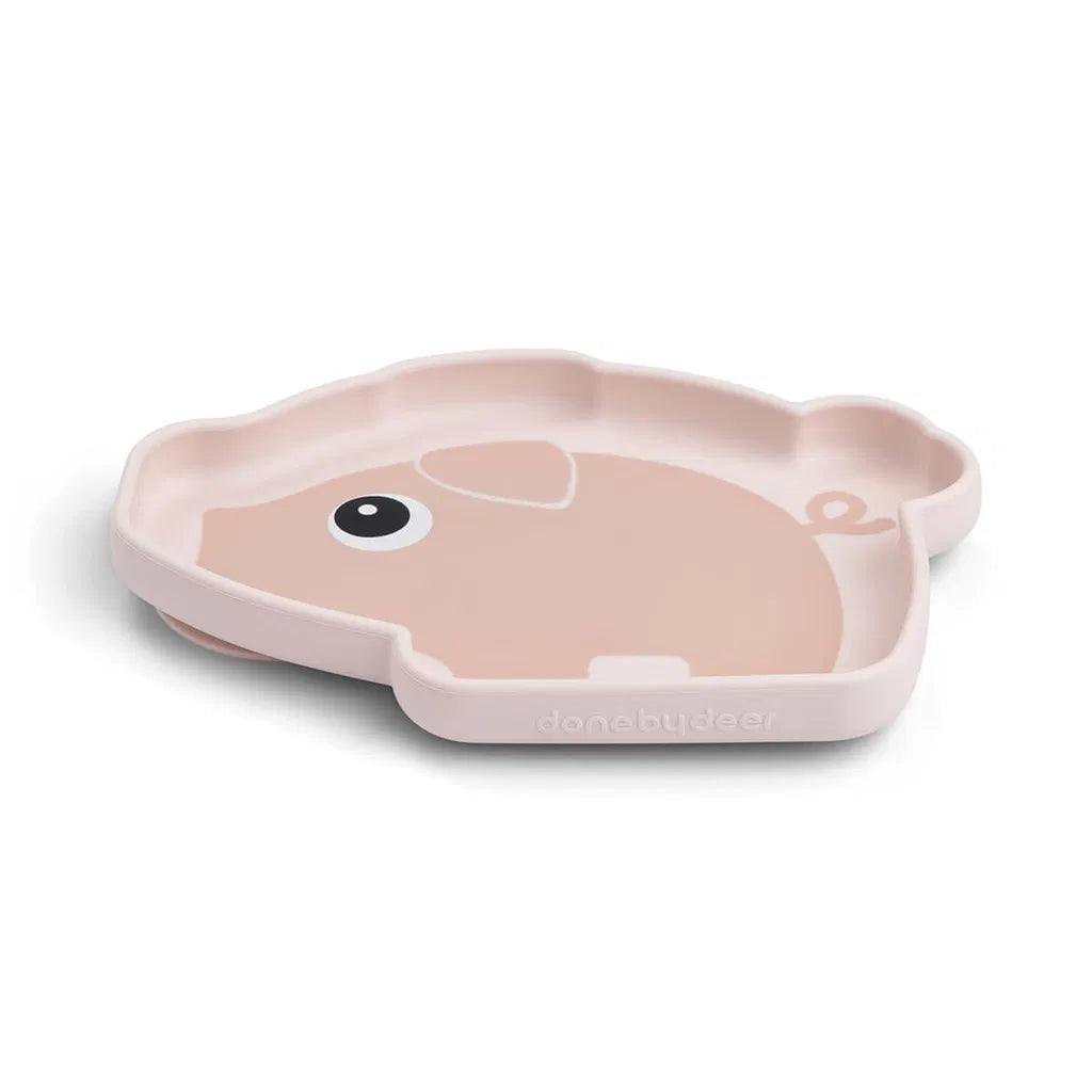 Siliconen Stick&Stay bord - Zuignap bord Pigee - Powder - Done by Deer